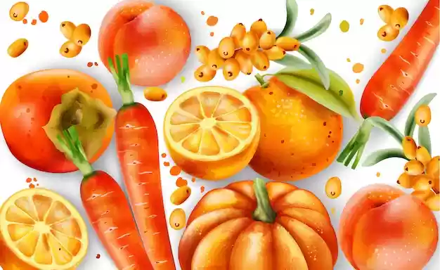 خواص میوه ها و سبزیجات نارنجی رنگ
