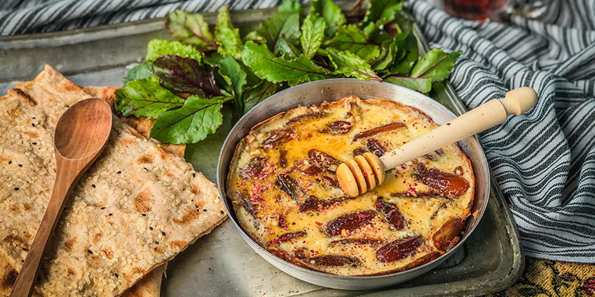 طرز تهیه املت خرمای ساده